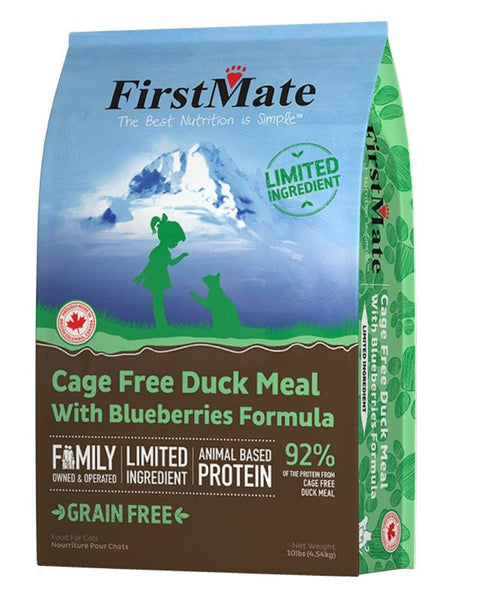 Firstmate Cat Limited Ingredient Grain Free Duck Blueberries 10Lb.