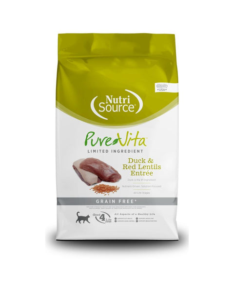 Pure Vita Cat Grain Free Duck 15Lb