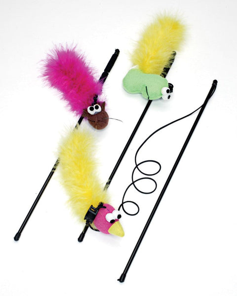Ethical Pet Feather Boa Toy W/Wand & Catnip