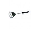 Spot Chrome Cat Litter Scoop with Plastic Handle Black 12 in