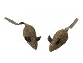 Spot 100% Catnip Candy Mice Cat Toy Brown 3.5 in 2 Pack