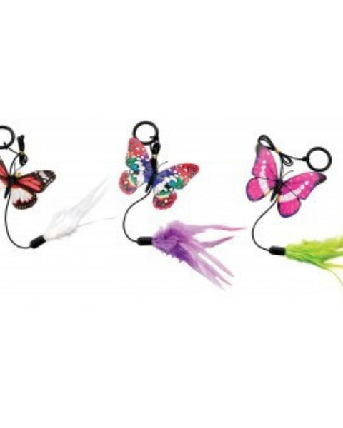 Spot 8” Fluttering Butterfly with Teaser Ring Assorted