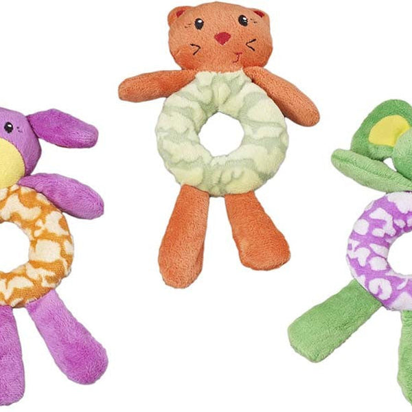 Spot Lil Spots Plush Dog Toy Ring Assorted 1ea/7.5 in