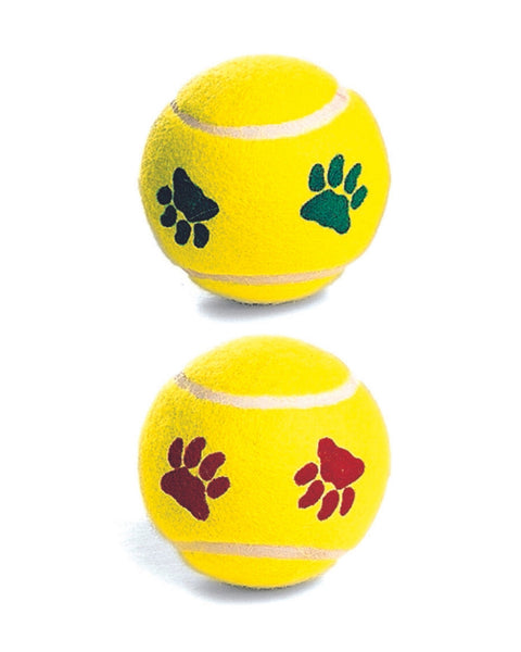 Spot 2.5” Paw Print Tennis Balls 2-pack