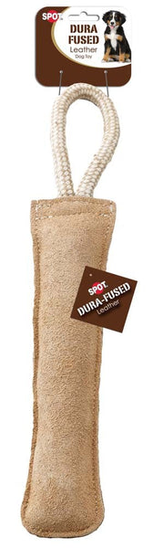 Dura-Fused Leather Retriever Dog Toy Brown, White 1ea/15 in