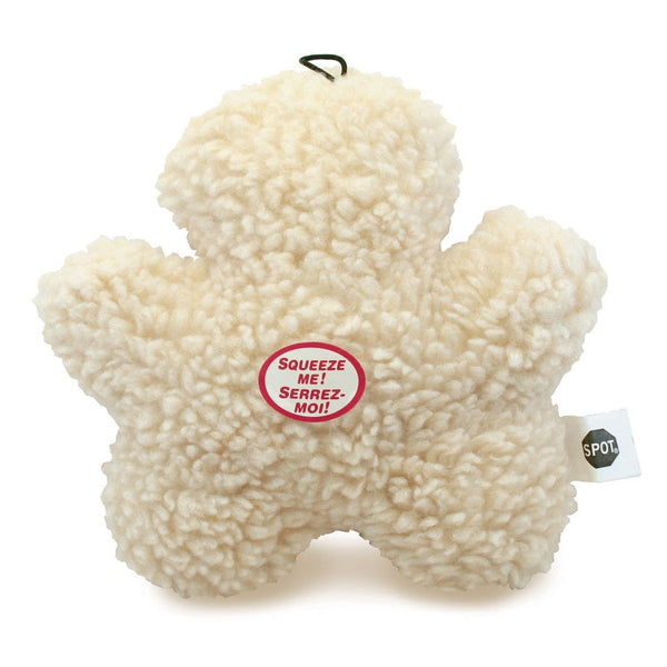 Spot Fleece Dog Toy Chewman Natural 1ea/8 in