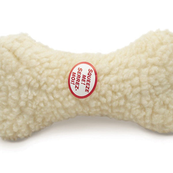 Spot Fleece Dog Toy Bone Natural 1ea/9 in