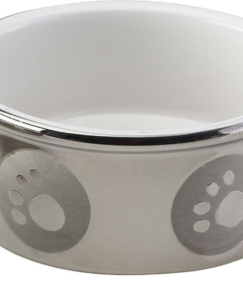 Spot Paw Print Dog Bowl Titanium 1ea/5 in