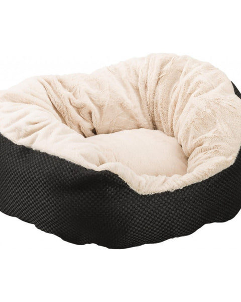 Ethical Pet Sleep Zone Basket Weave Cuddler 18" Black
