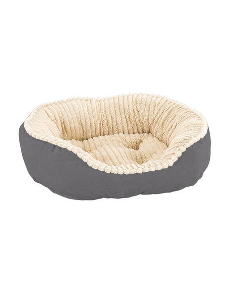 Ethical Pet Sleep Zone Carved Plush 21? Gray