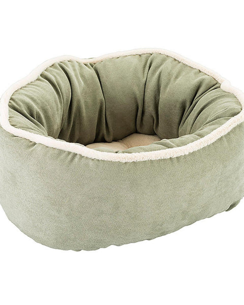Ethical Pet Sleep Zone Shearling Oval Cuddler 18" Sage