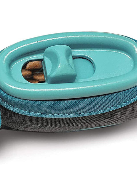 Doc and Phoebe The Hunting Snacker Cat Feeder Black-Blue 3.5in