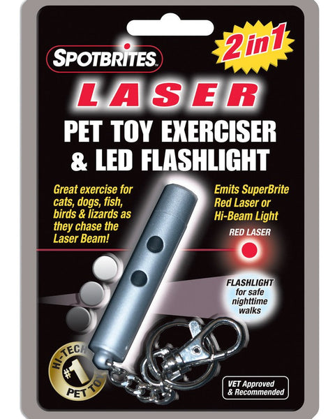 Spot Laser Original 2 in 1 Dog Toy Silver 1ea/One Size