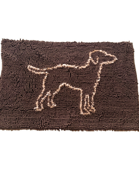 Spot 31” x 20” Brown Clean Paws Micro-fiber Mat