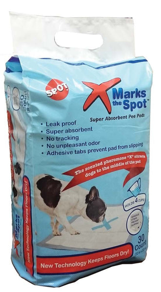 Spot X Marks The Spot Puppy Training Pads White, 1ea/30 pk, 22 In X 22 in