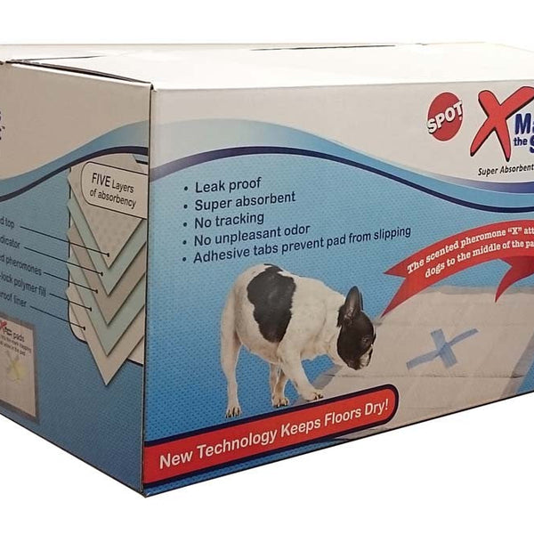 Spot X Marks The Spot Puppy Training Pads White, 1ea/100 pk, 22 In X 22 in