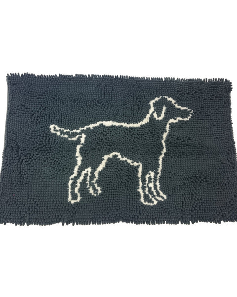 Spot 35” x 24” Gray Clean Paws Micro-fiber Mat