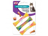 Spot Kitty Fun Tubes Catnip Toy Assorted 3.25 in 3 Pack