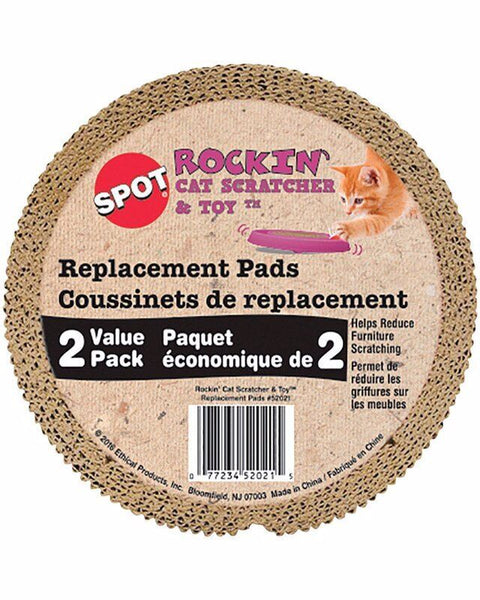 Ethical Pet Rockin Cat Scratcher Insert 7.5" 2Pk