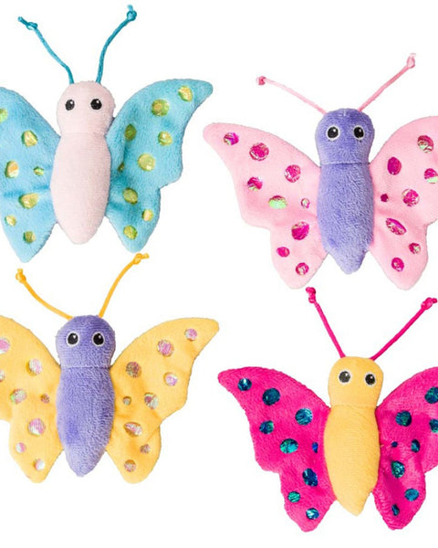 Spot Shimmer Glimmer Butterfly Catnip Toy Assorted