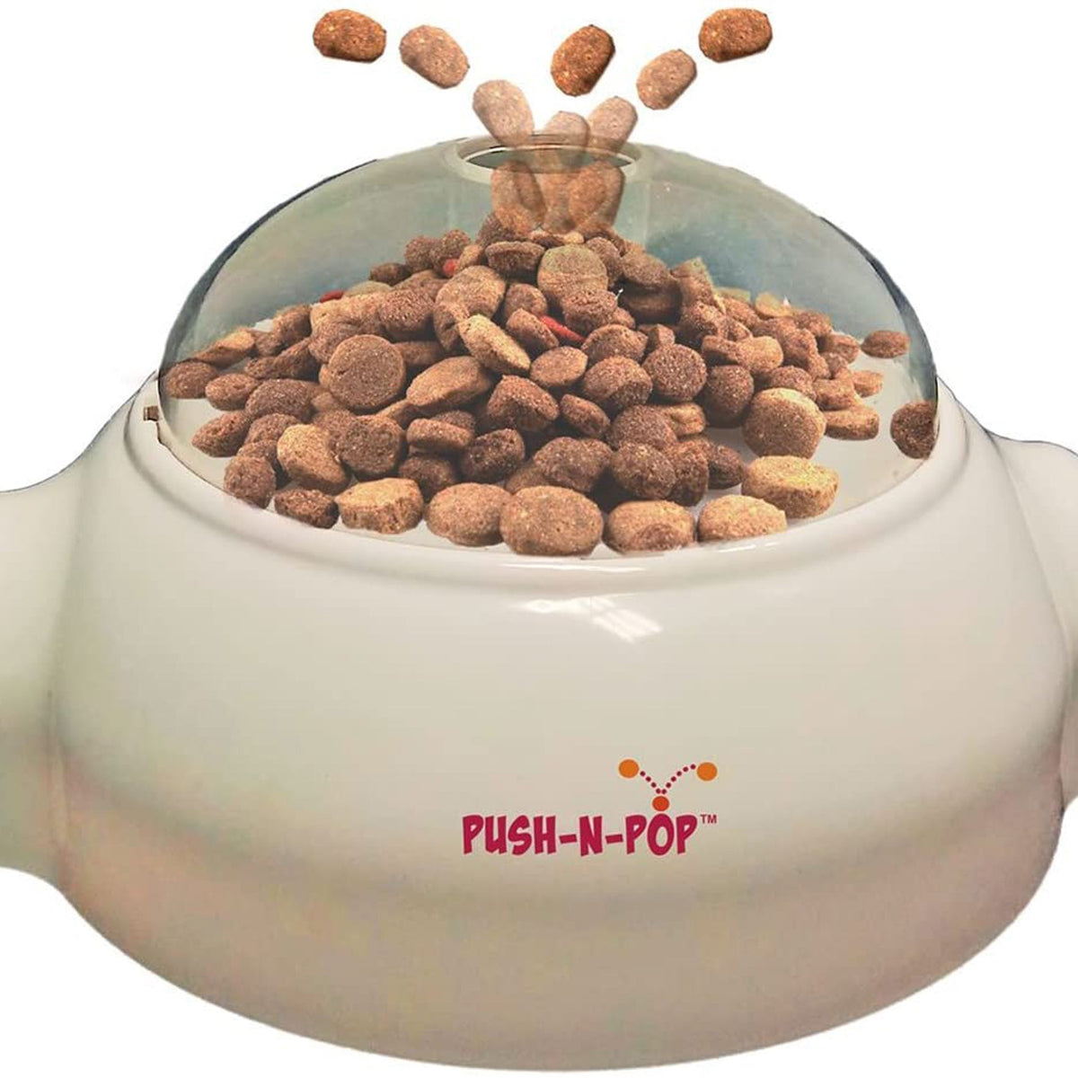 Spot Treat Dispenser Cat Toy Push-n-Pop White