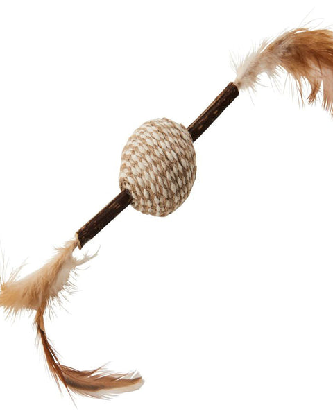 Spot Silver Vine Cord-Stick Cat Toy Assorted Tan-Brown 12in