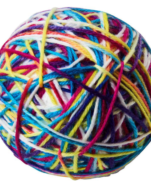 Spot Sew Much Fun Yarn Ball Cat Toy Multi 3.5in