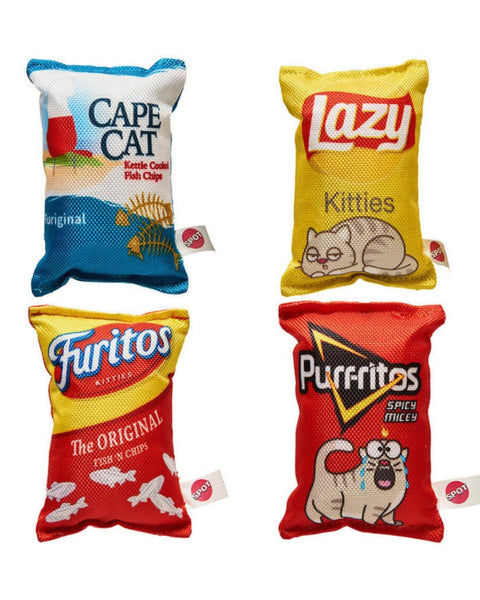 Spot Fun Food Kitty Chips Cat Toy Assorted, 1ea/5 in