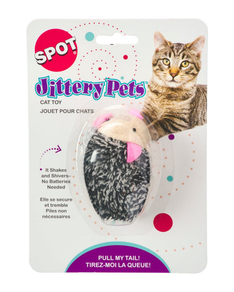 Spot Plush Jittery Hedgehog Cat Toy 1ea/3 in