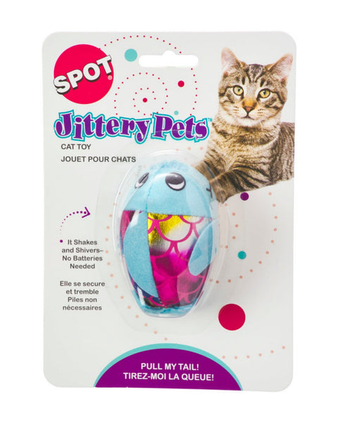 Spot Plush Jittery Fish Cat Toy Assorted, 1ea/3 in