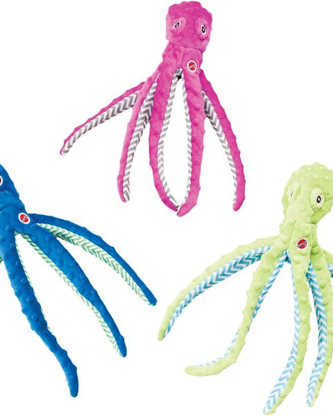 Skinneeez Extreme Dog Toy Octopus Assorted 1ea/16 in