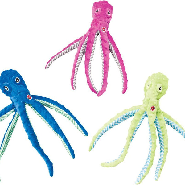 Skinneeez Extreme Dog Toy Octopus Assorted 1ea/16 in