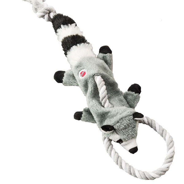 Skinneeez Tugs Dog Toy Forest Raccoon Multi-Color 1ea/14 in