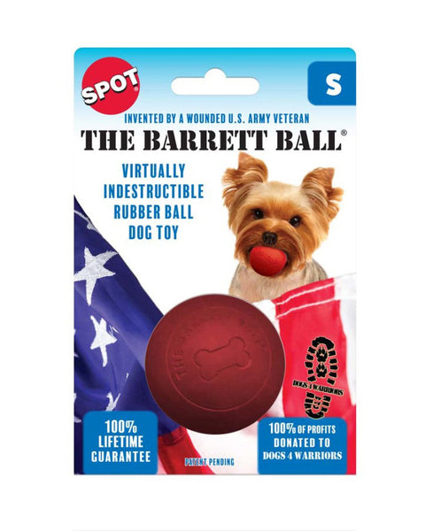 Spot Barrett Ball Dog Toy Red 1ea/2.5 in, SM