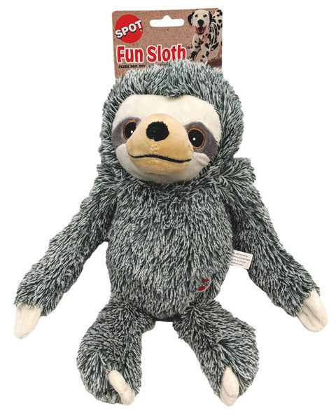 Spot Fun Sloth Plush Dog Toy Assorted, 1ea/13 in