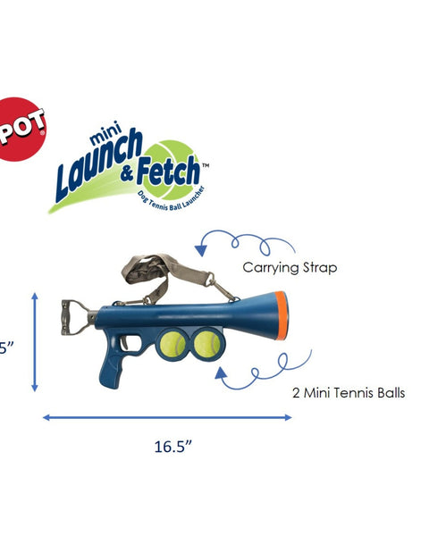 Spot 16.5" Mini Launch & Fetch Tennis Balls 2 pack