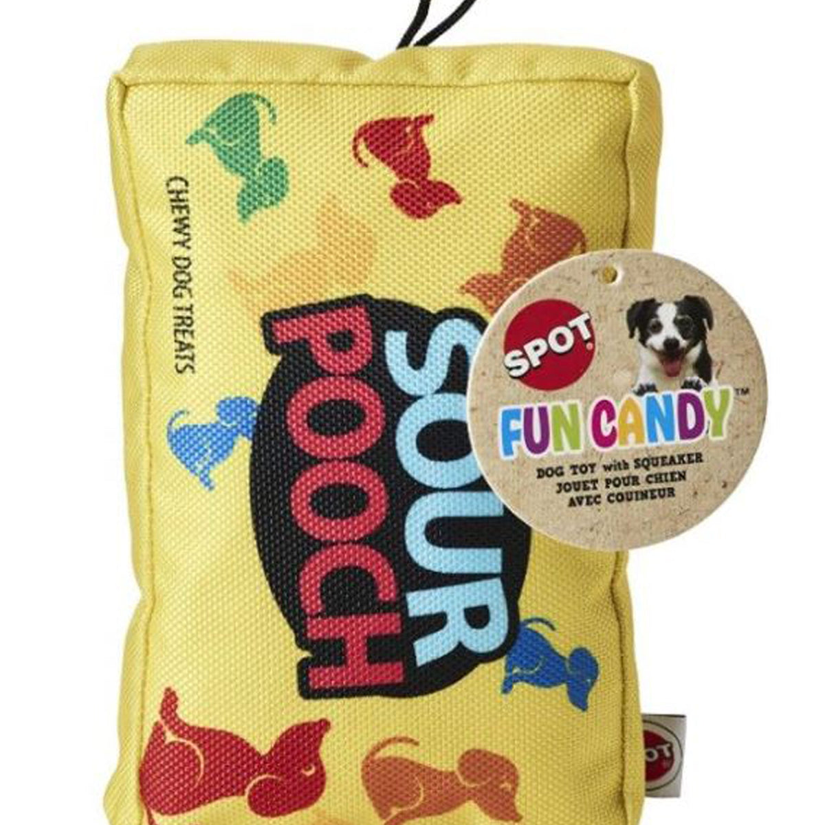 Spot Fun Candy Dog Toy Sour Pooch, 1ea/7 in