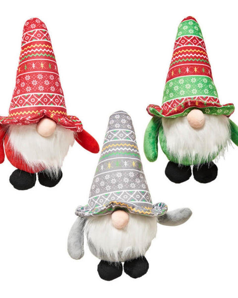 Spot Holiday Gnome Plush Toys Dog Toy Assorted, 1ea/12 in