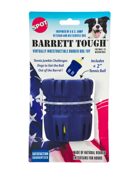 Spot Barrett Tough Tennis Jumble Dog Toy Blue, Blue, 1ea/SM