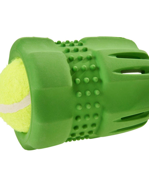 Spot Barrett Tough Tennis Jumble Dog Toy Green, Green, 1ea/LG