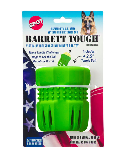 Spot Barrett Tough Tennis Jumble Dog Toy Green, Green, 1ea/LG