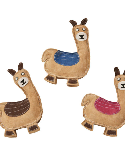 Spot Durafuse Leather Llama Dog Toy Assorted, 1ea/9 in