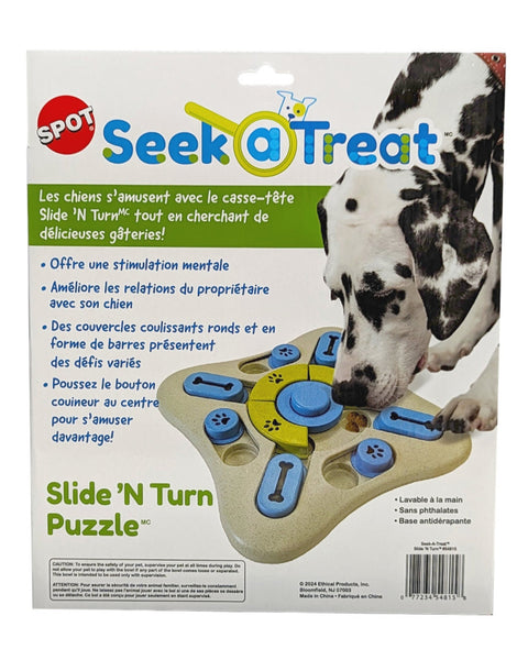 Spot SeekATreat Slide'n Turn Puzzle Dog Toy 1ea/One Size