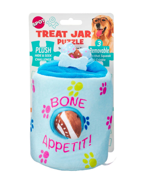 Spot Treat Jar Puzzle Dog Toy 1ea/8 in