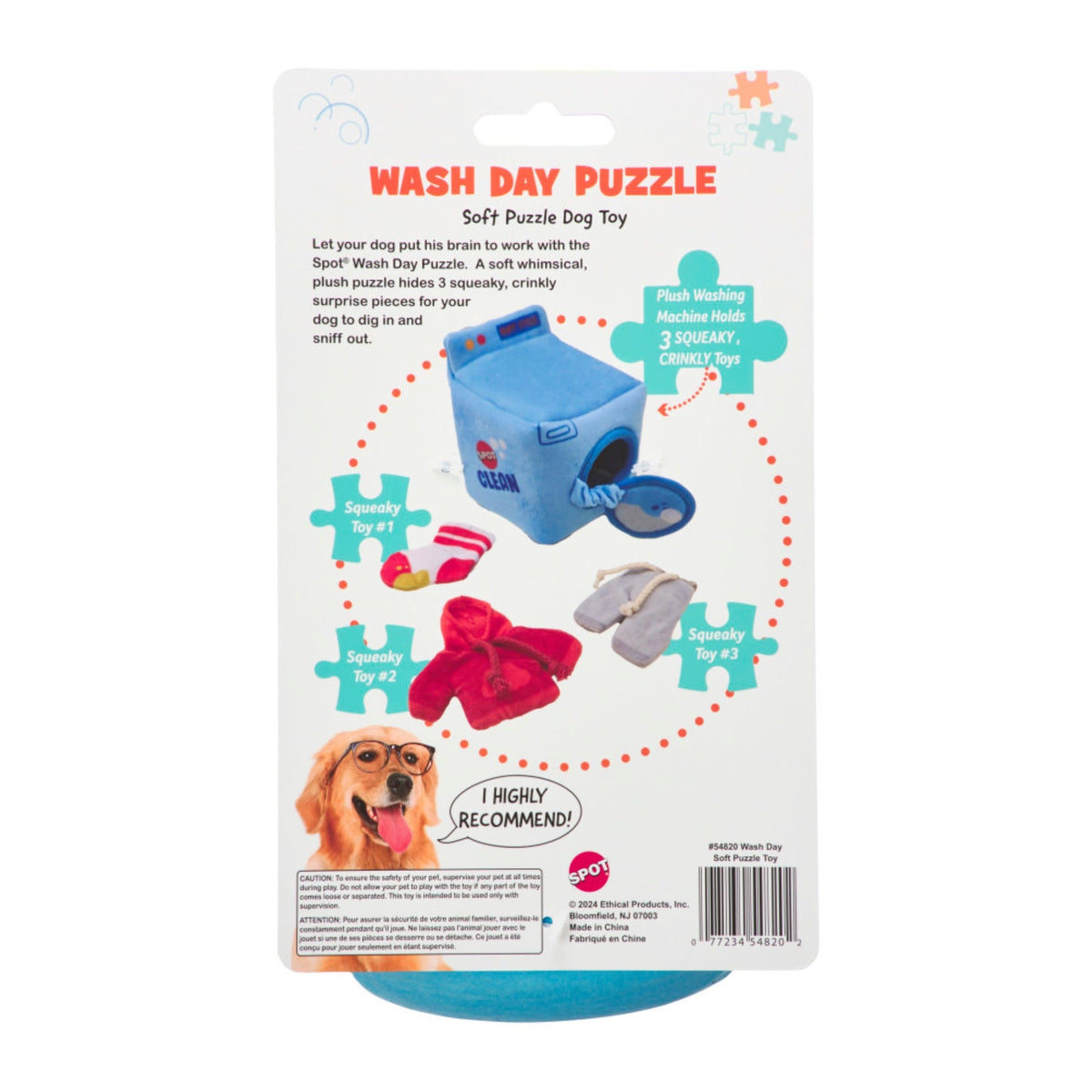 Spot Wash Day Puzzle Dog Toy 1ea/6 in