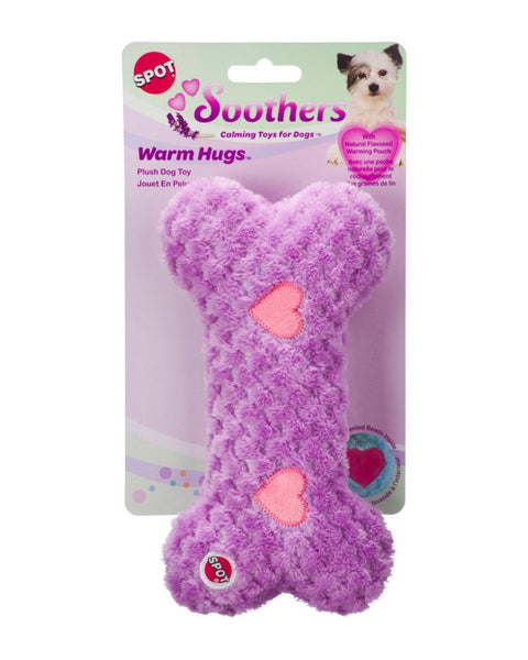 Spot Soothers Warm Hug Bone Dog Toy Assorted, 1ea/9 in