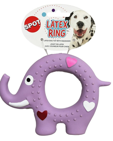 Spot Latex Rings Dog Toy Assorted, 1ea/5 in