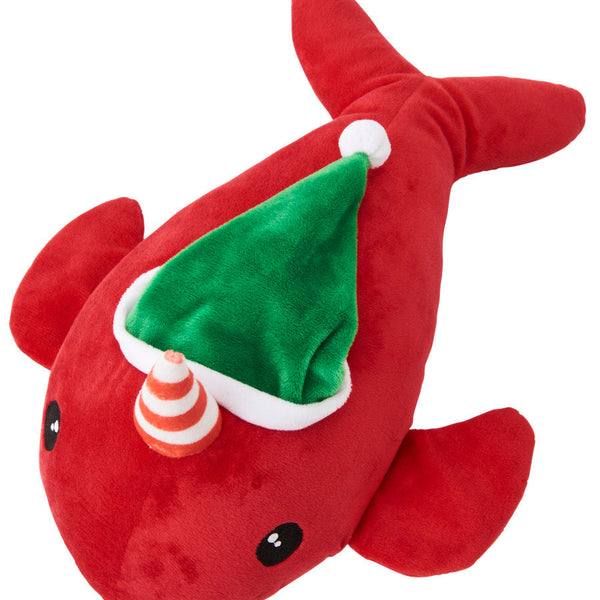 Spot Holiday Narwhals Dog Toy Assorted 12 In