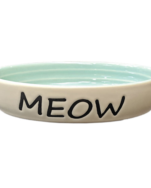 Spot Meow Oval Cat Bowl Green, 1ea/6 in