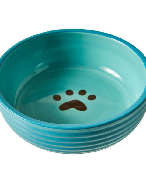 Spot Elegance Dog Bowl Aqua, 1ea/5 in